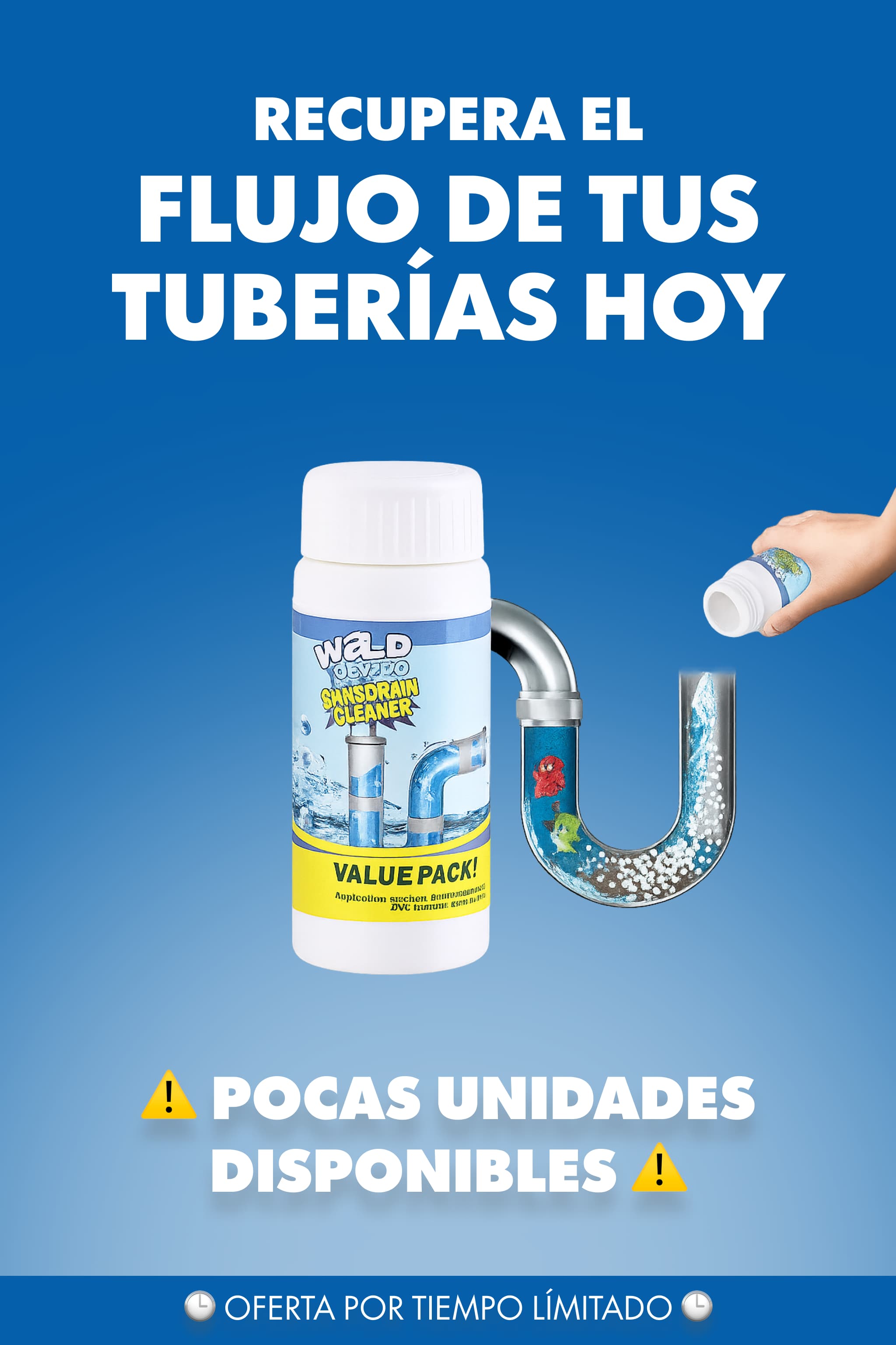 POLVO DESTAPA CAÑERÍAS.