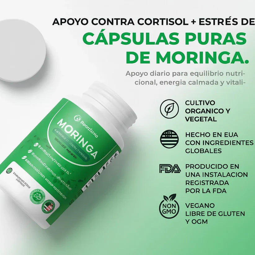 Moringa 60 Tabletas – Energía Natural, Bienestar y Sistema Inmune